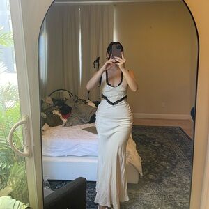 Elegant White Evening Gown